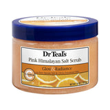 Dr Teal's Pink Himalayan Salt Body Scrub Glow & Radiance 454g